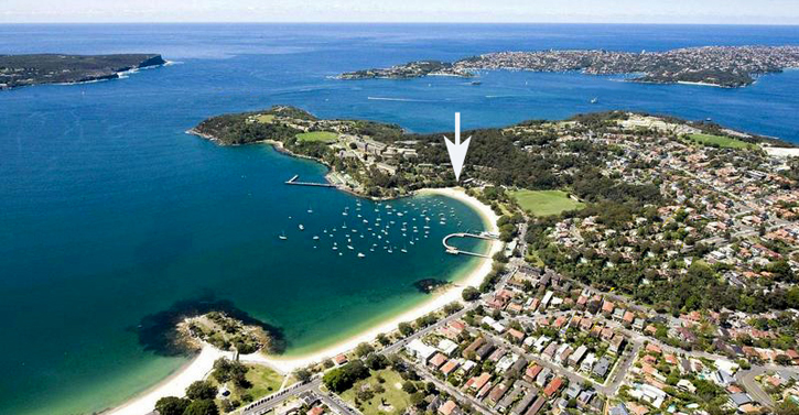 Balmoral Sup School aerial with location