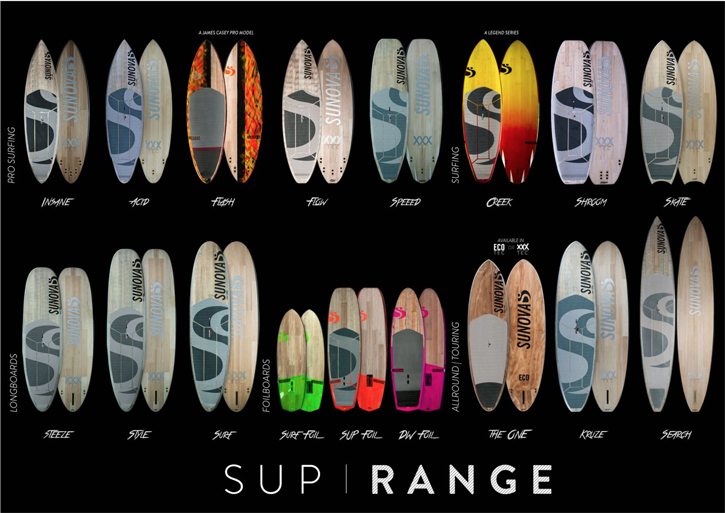 Sunova SUP range